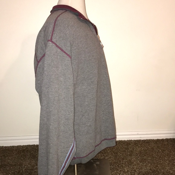 Tommy Bahama Reversible 1/4 Zip XL Sweater - Picture 3 of 5